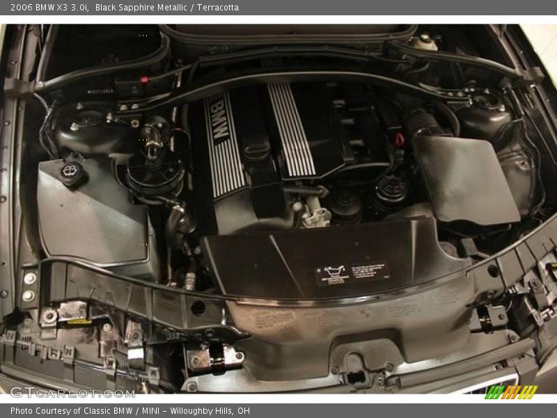 Black Sapphire Metallic / Terracotta 2006 BMW X3 3.0i