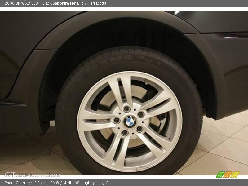 Black Sapphire Metallic / Terracotta 2006 BMW X3 3.0i