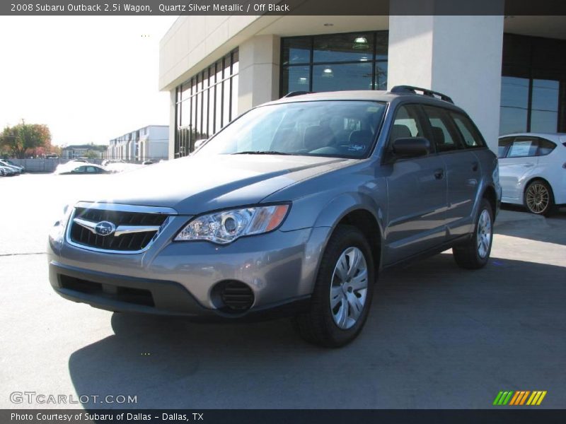 Quartz Silver Metallic / Off Black 2008 Subaru Outback 2.5i Wagon