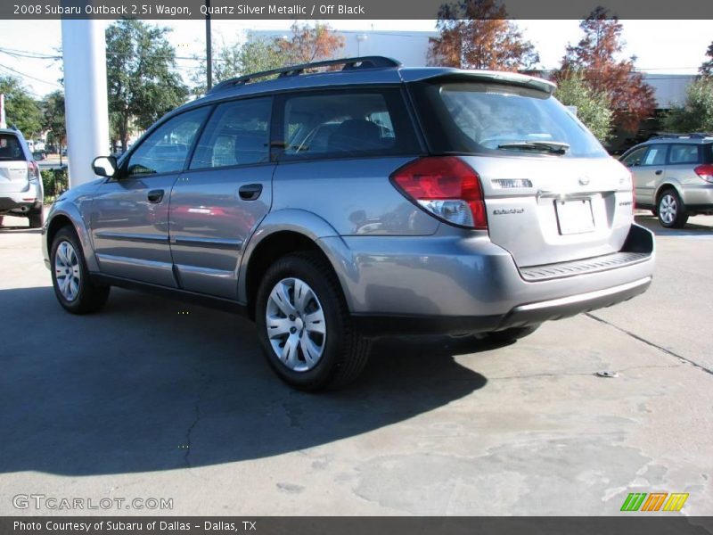 Quartz Silver Metallic / Off Black 2008 Subaru Outback 2.5i Wagon