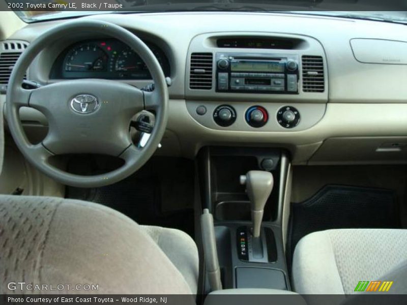 Black / Taupe 2002 Toyota Camry LE