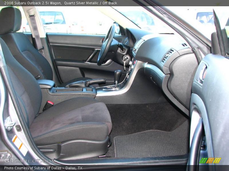 Quartz Silver Metallic / Off Black 2008 Subaru Outback 2.5i Wagon