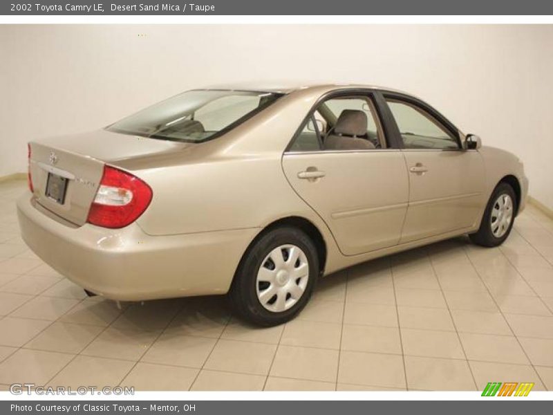Desert Sand Mica / Taupe 2002 Toyota Camry LE