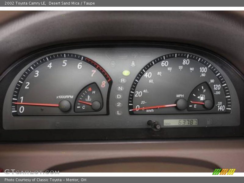 Desert Sand Mica / Taupe 2002 Toyota Camry LE