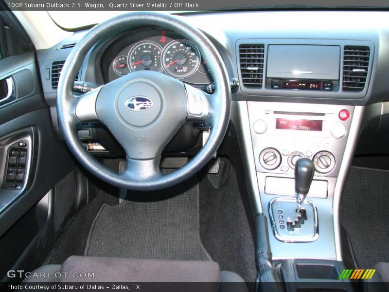 Quartz Silver Metallic / Off Black 2008 Subaru Outback 2.5i Wagon