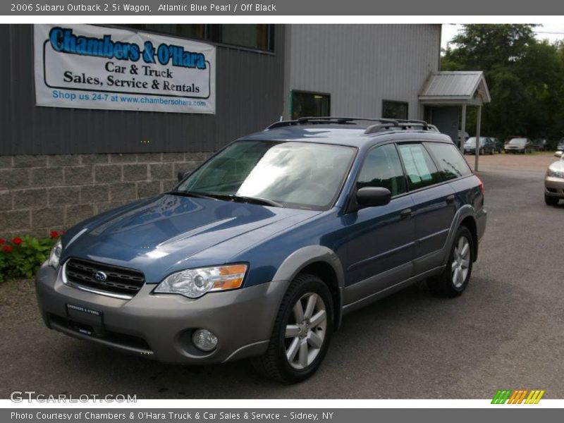 Atlantic Blue Pearl / Off Black 2006 Subaru Outback 2.5i Wagon