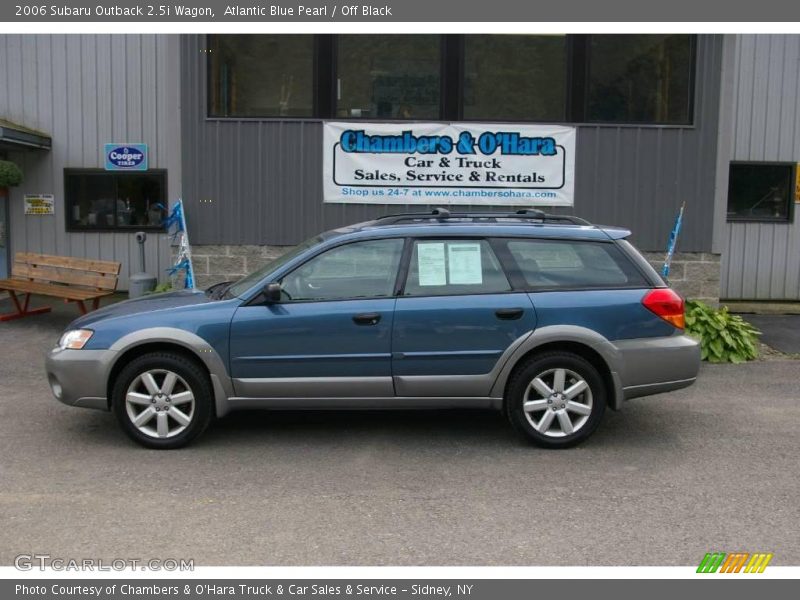 Atlantic Blue Pearl / Off Black 2006 Subaru Outback 2.5i Wagon
