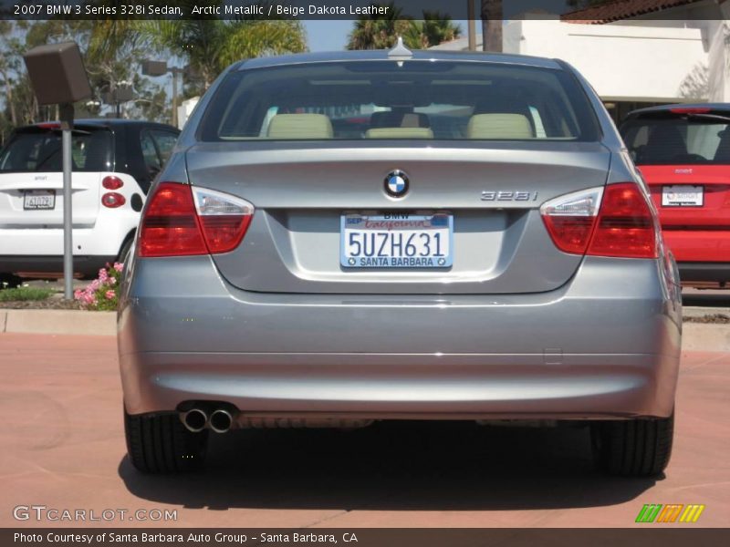 Arctic Metallic / Beige Dakota Leather 2007 BMW 3 Series 328i Sedan