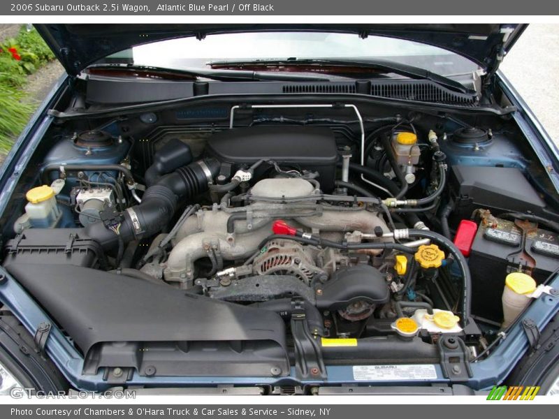 Atlantic Blue Pearl / Off Black 2006 Subaru Outback 2.5i Wagon