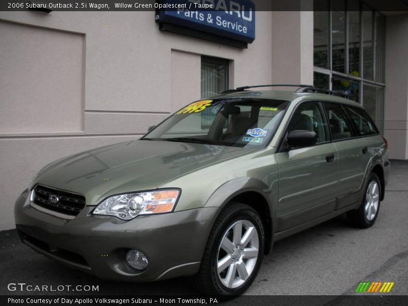Willow Green Opalescent / Taupe 2006 Subaru Outback 2.5i Wagon