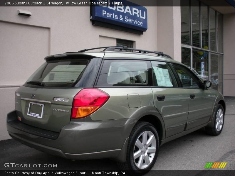 Willow Green Opalescent / Taupe 2006 Subaru Outback 2.5i Wagon