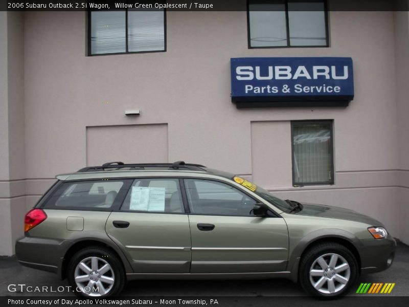 Willow Green Opalescent / Taupe 2006 Subaru Outback 2.5i Wagon