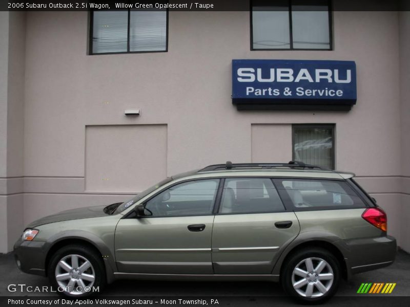 Willow Green Opalescent / Taupe 2006 Subaru Outback 2.5i Wagon