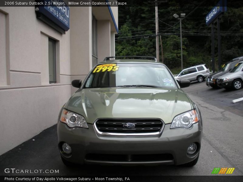 Willow Green Opalescent / Taupe 2006 Subaru Outback 2.5i Wagon