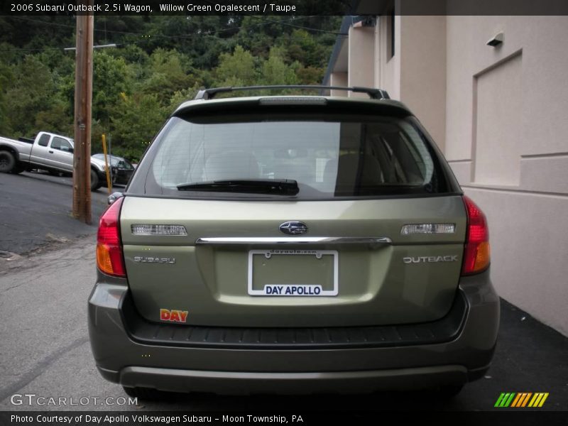 Willow Green Opalescent / Taupe 2006 Subaru Outback 2.5i Wagon