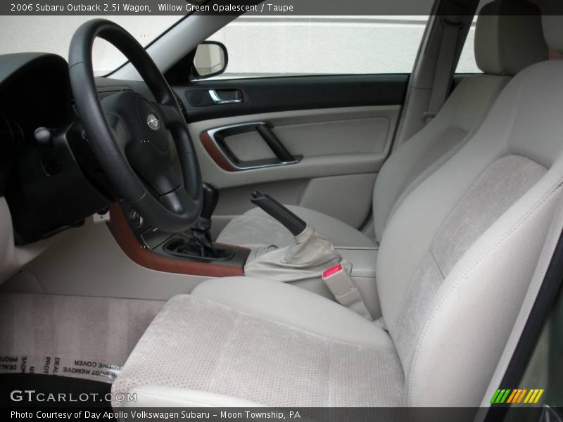 Willow Green Opalescent / Taupe 2006 Subaru Outback 2.5i Wagon