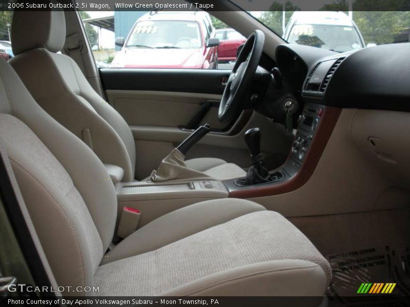 Willow Green Opalescent / Taupe 2006 Subaru Outback 2.5i Wagon