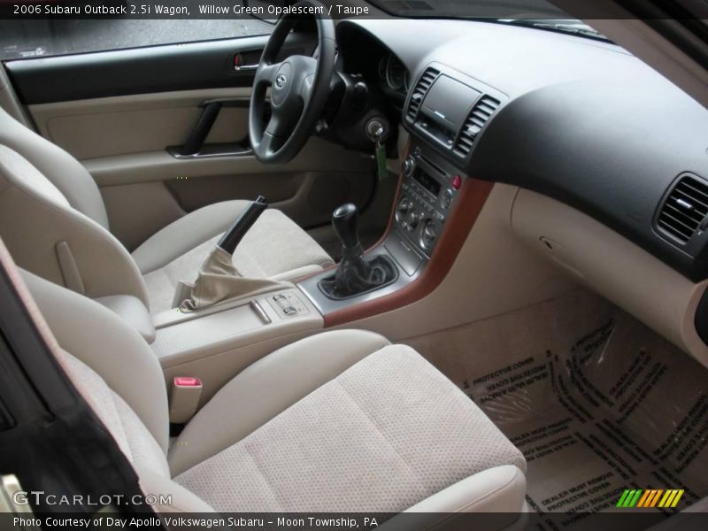 Willow Green Opalescent / Taupe 2006 Subaru Outback 2.5i Wagon