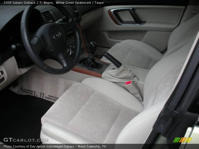 Willow Green Opalescent / Taupe 2006 Subaru Outback 2.5i Wagon