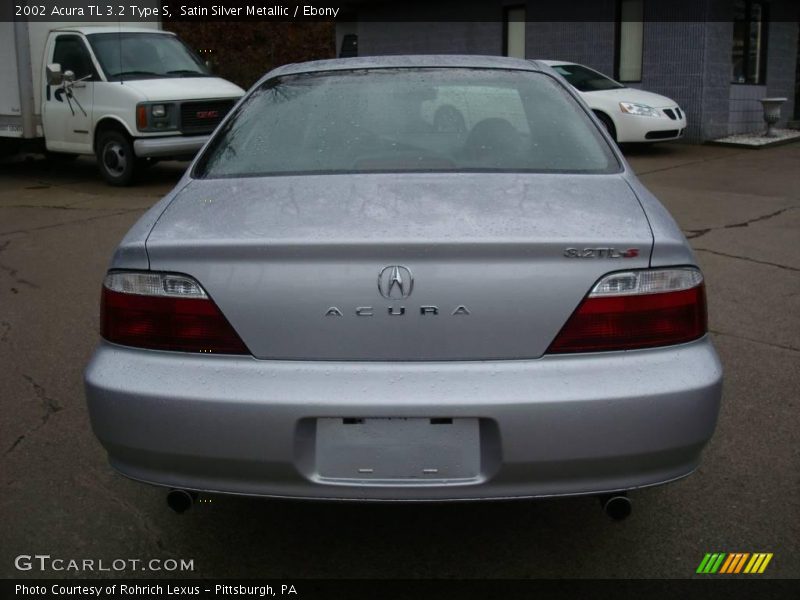 Satin Silver Metallic / Ebony 2002 Acura TL 3.2 Type S