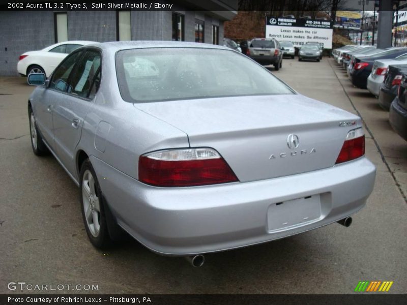 Satin Silver Metallic / Ebony 2002 Acura TL 3.2 Type S