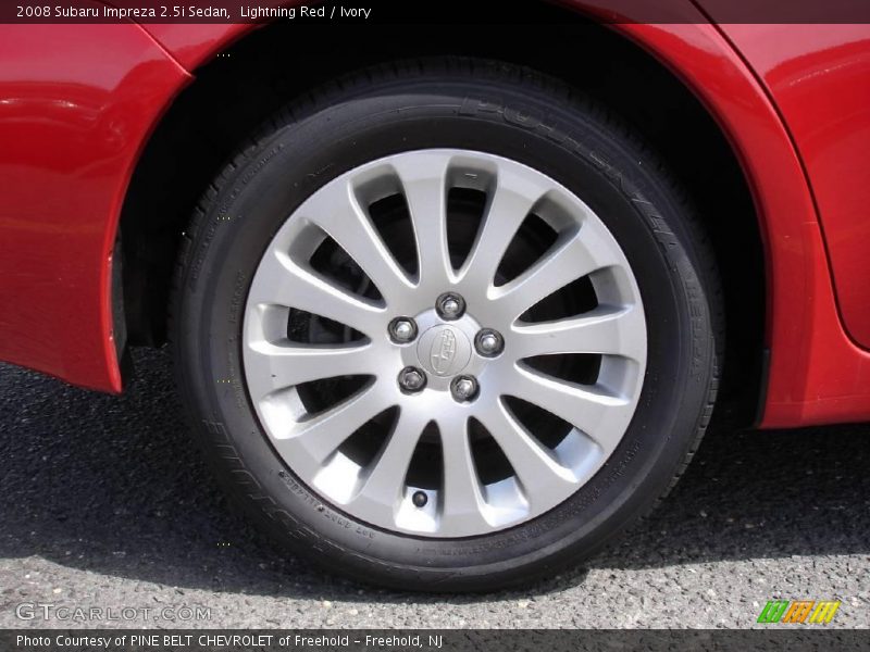 Lightning Red / Ivory 2008 Subaru Impreza 2.5i Sedan