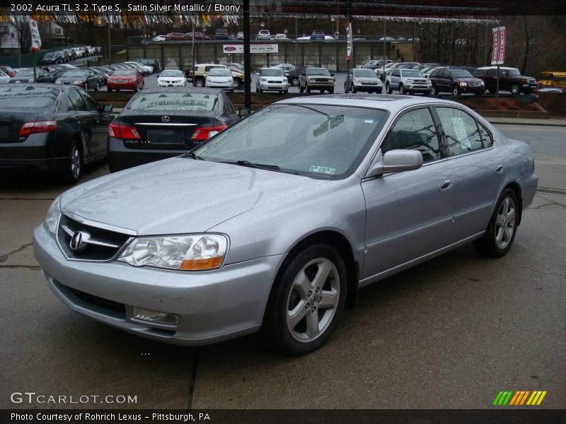 Satin Silver Metallic / Ebony 2002 Acura TL 3.2 Type S