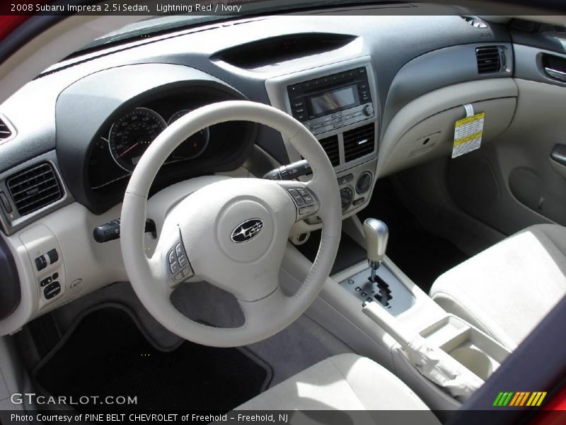 Lightning Red / Ivory 2008 Subaru Impreza 2.5i Sedan