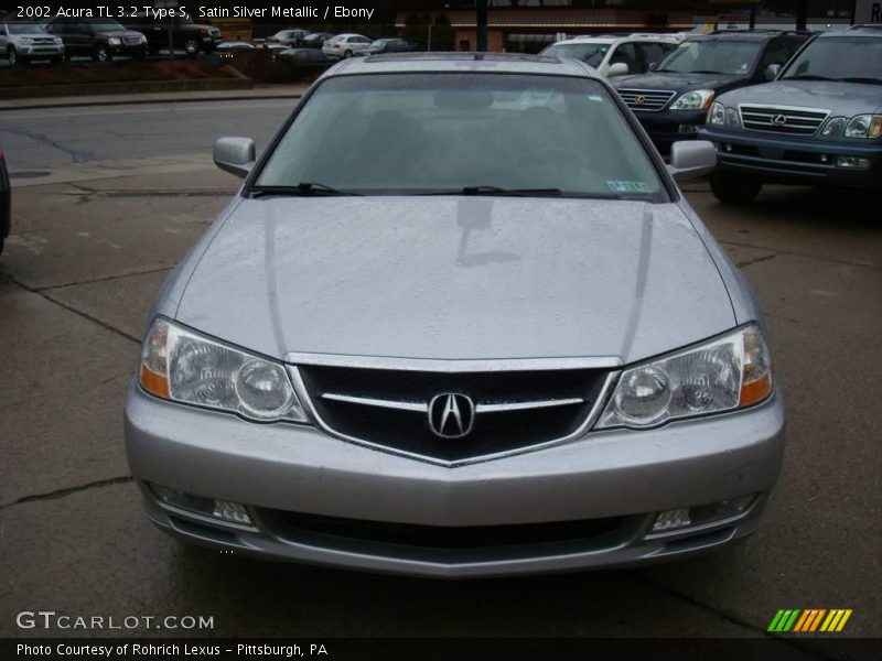 Satin Silver Metallic / Ebony 2002 Acura TL 3.2 Type S