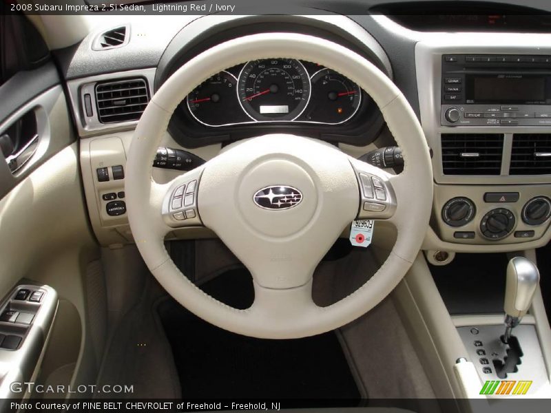 Lightning Red / Ivory 2008 Subaru Impreza 2.5i Sedan