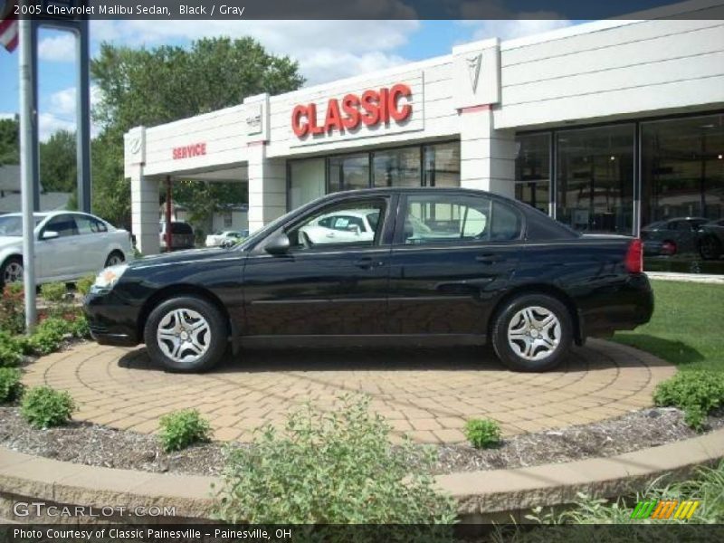 Black / Gray 2005 Chevrolet Malibu Sedan