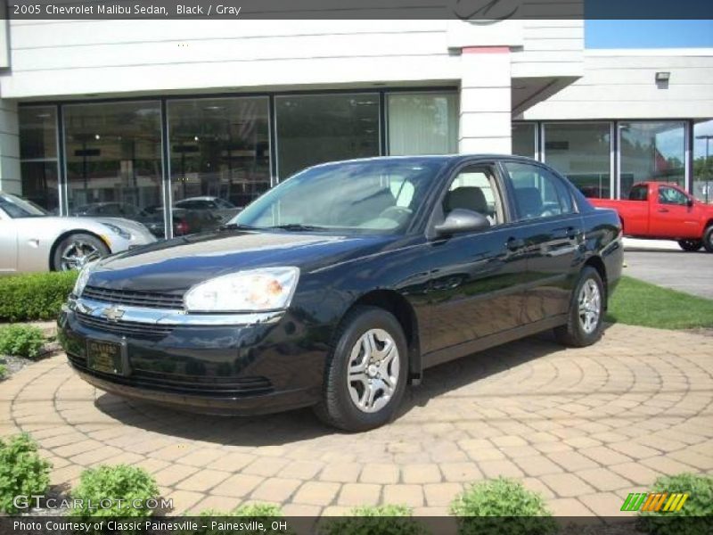 Black / Gray 2005 Chevrolet Malibu Sedan