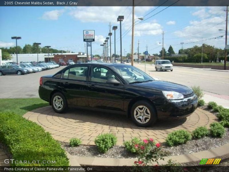 Black / Gray 2005 Chevrolet Malibu Sedan