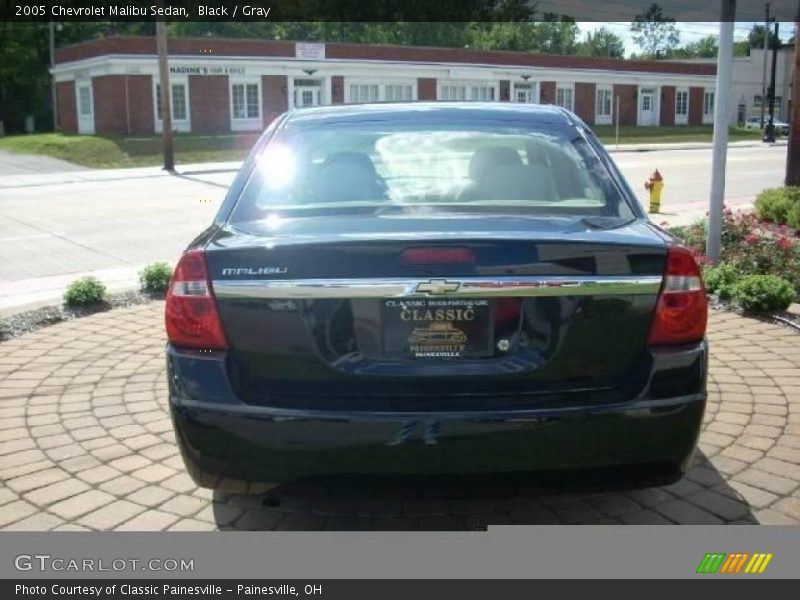 Black / Gray 2005 Chevrolet Malibu Sedan