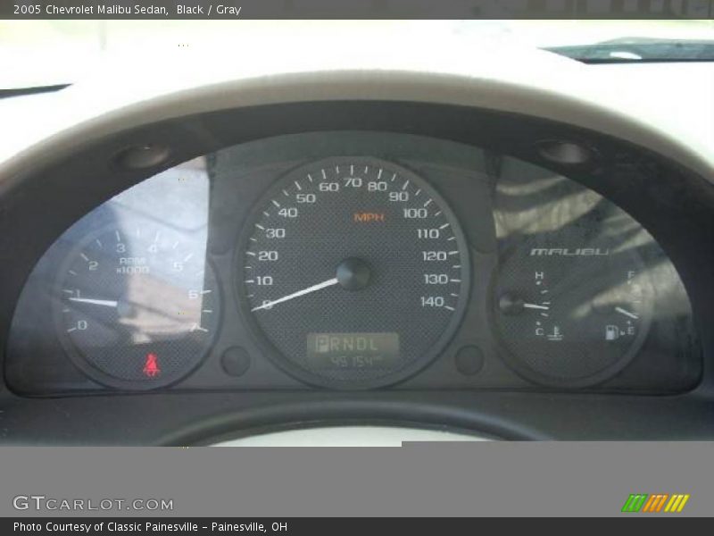 Black / Gray 2005 Chevrolet Malibu Sedan