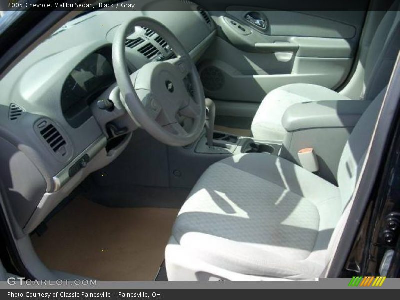 Black / Gray 2005 Chevrolet Malibu Sedan