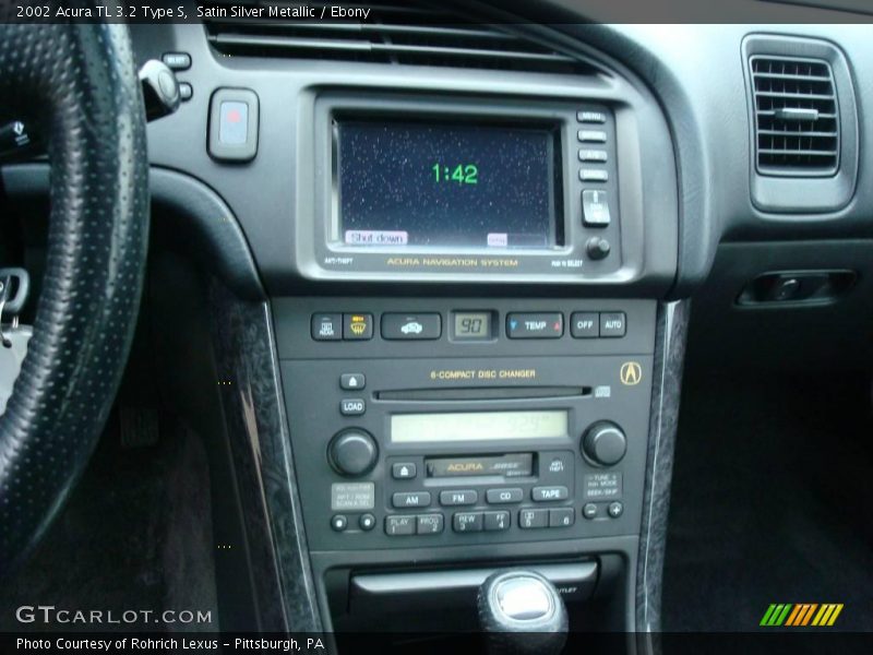 Satin Silver Metallic / Ebony 2002 Acura TL 3.2 Type S