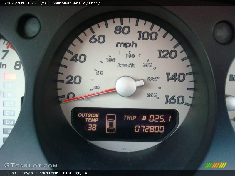 Satin Silver Metallic / Ebony 2002 Acura TL 3.2 Type S