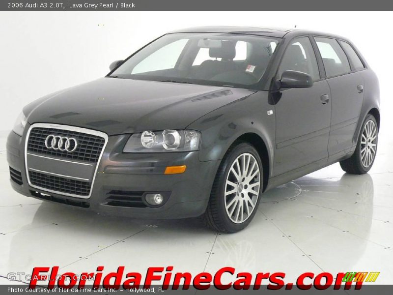 Lava Grey Pearl / Black 2006 Audi A3 2.0T