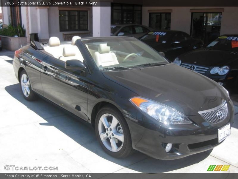 Black / Ivory 2006 Toyota Solara SLE V6 Convertible