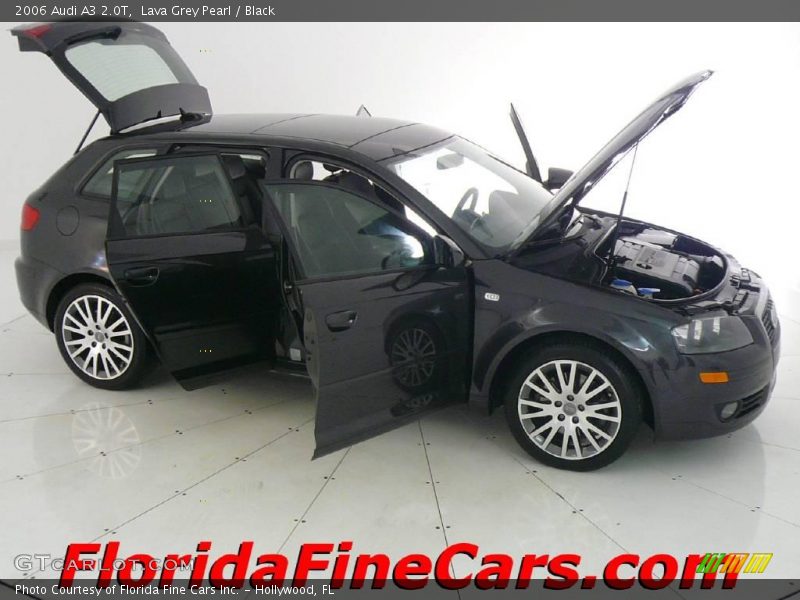 Lava Grey Pearl / Black 2006 Audi A3 2.0T