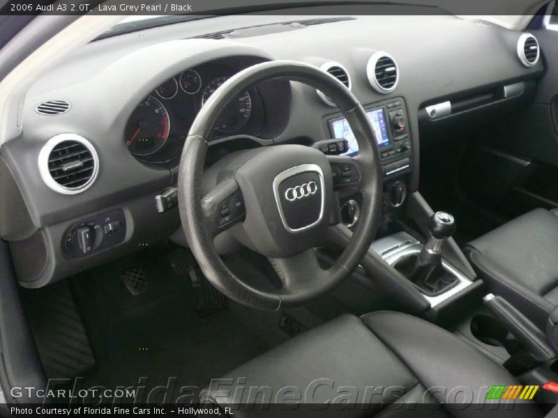 Lava Grey Pearl / Black 2006 Audi A3 2.0T