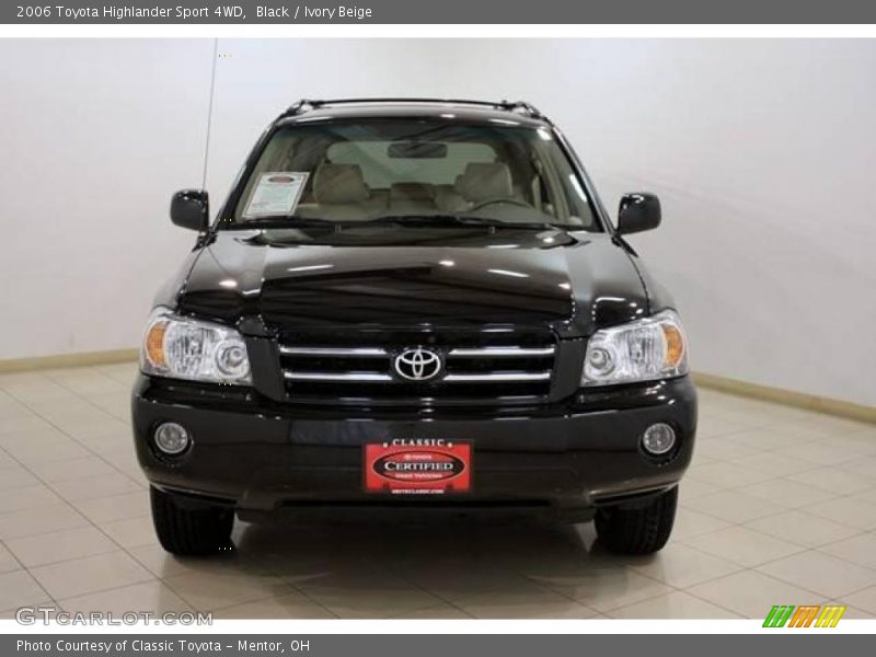 Black / Ivory Beige 2006 Toyota Highlander Sport 4WD