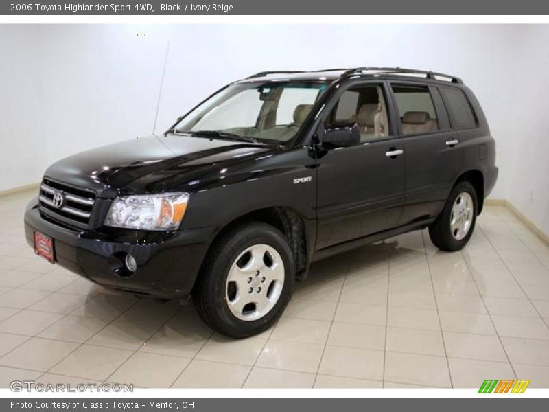 Black / Ivory Beige 2006 Toyota Highlander Sport 4WD