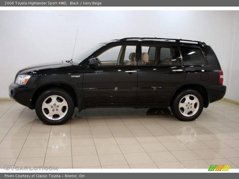 Black / Ivory Beige 2006 Toyota Highlander Sport 4WD