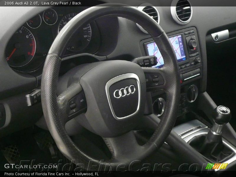 Lava Grey Pearl / Black 2006 Audi A3 2.0T