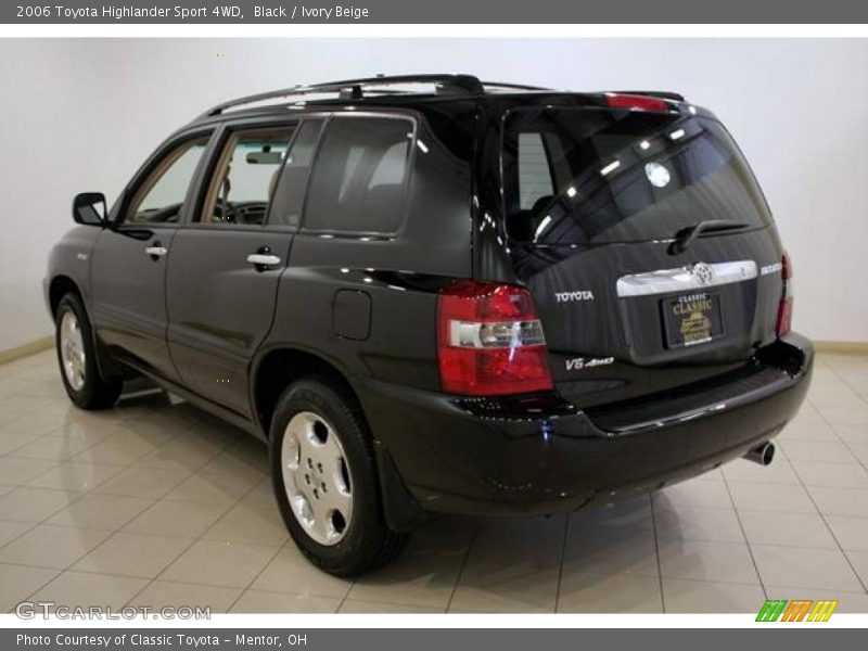 Black / Ivory Beige 2006 Toyota Highlander Sport 4WD
