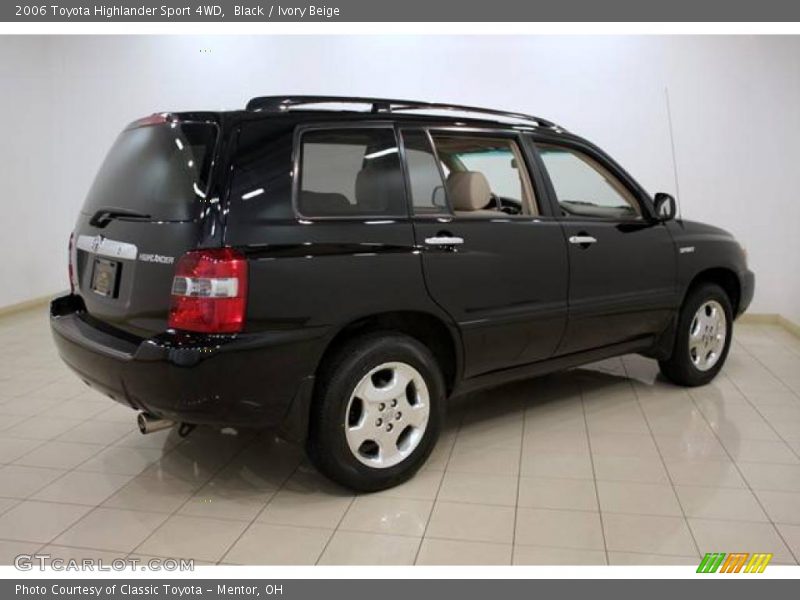 Black / Ivory Beige 2006 Toyota Highlander Sport 4WD
