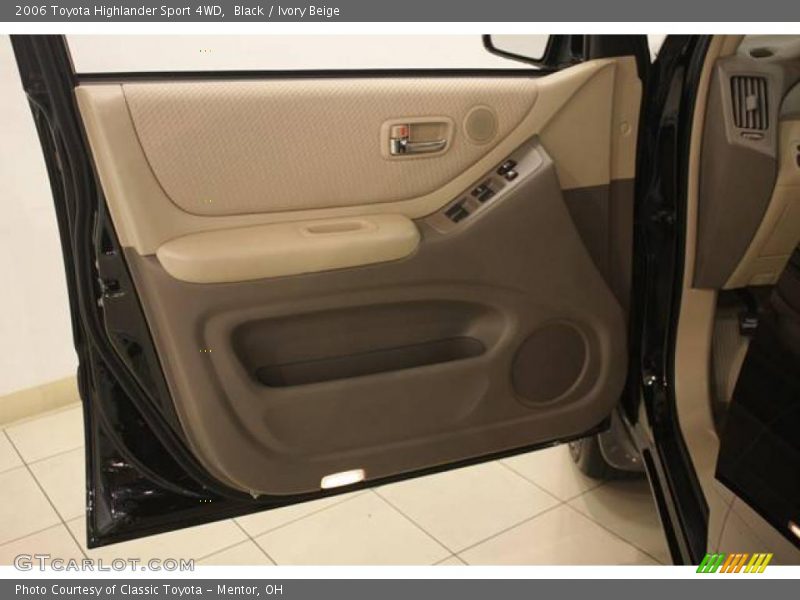 Black / Ivory Beige 2006 Toyota Highlander Sport 4WD