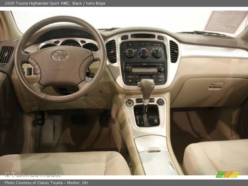 Black / Ivory Beige 2006 Toyota Highlander Sport 4WD